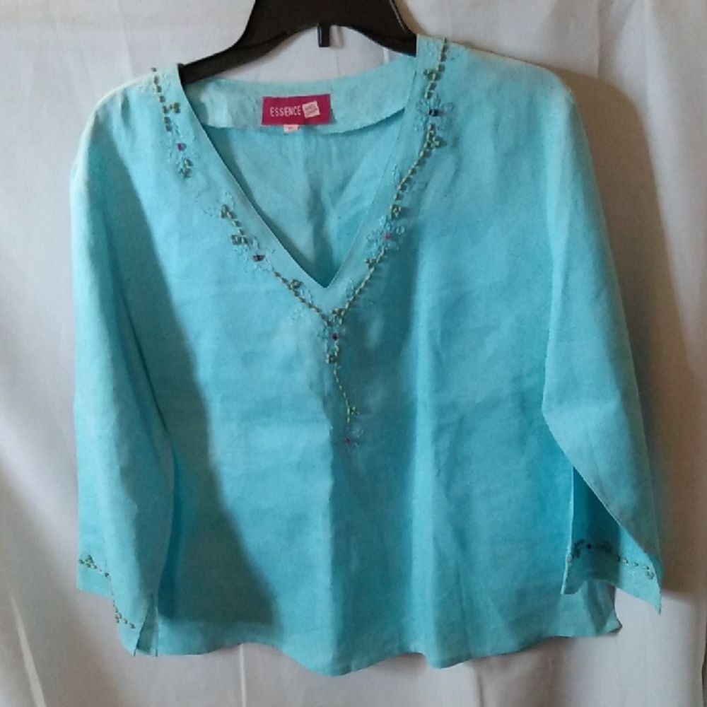 Essence Linen Top XL
